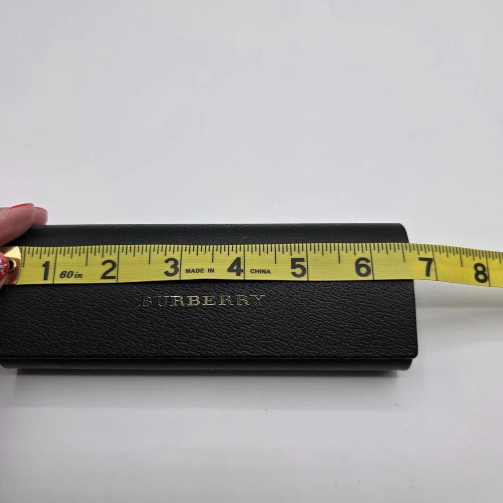Burberry‎ Black Textured Hard Case for Glasses Sunglasses Eyewear Storage Luxury